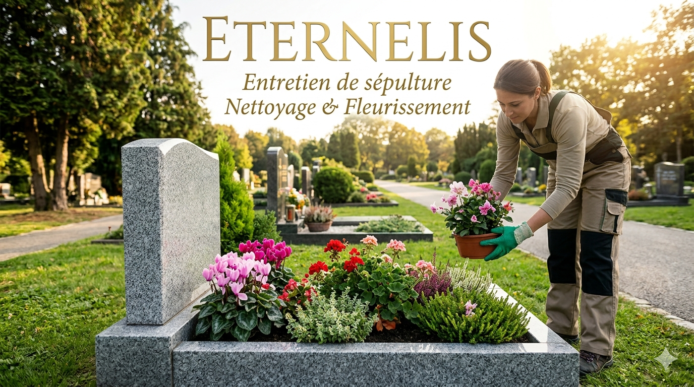Sepulture entretenue par ETERNELIS a Caluire